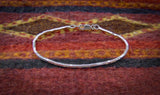 Silver Bracelet, Native American Sterling Silver Bead Bracelet
