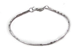Silver Bracelet, Native American Sterling Silver Bead Bracelet