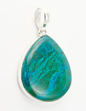 Sterling Silver Azurite Pendant Made In India