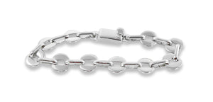 Men's Heavy Chain Sterling Silver Bracelet