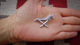 Sandcast Pin, Navajo Sterling Silver Sandcast Horse Pin