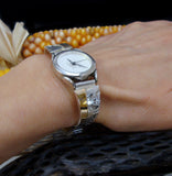 Native American Navajo 14K Gold Silver Watch Women's