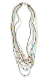 Handmade Guatemalan Graduated Bead Bib Necklace