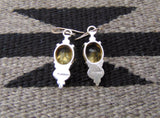 Native American Navajo Opal Citrine Dangle Earrings