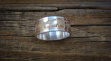 Story Ring, 12KGF Sterling Silver Navajo Story Ring Size 12