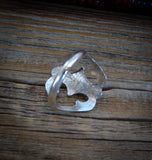 Vintage Navajo Sterling Silver Turquoise Unisex Sandcast Ring