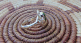 Native American Silver Sonoran Turquoise Women’s Ring Size 7