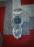 Vintage Women's 14K Gold Sterling Silver Eagle Watch