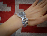 Vintage Women's 14K Gold Sterling Silver Eagle Watch