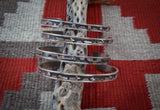 Story Bracelet, Navajo Sterling Silver Unisex Story Cuff Bracelet