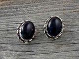 Native American Sterling Silver Amethyst Post Earrings