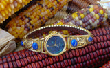 Navajo 12KGF Silver Lapis Watch