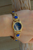 Navajo 12KGF Silver Lapis Watch