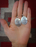 Overlay Earrings, Hopi Sterling Silver Earrings