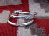 Silver Bracelet, Navajo Heavy Gauge Sterling Silver Stacking Bracelet