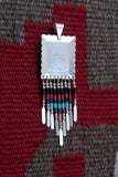 Navajo Silver Malachite Lapis Multi Inlay Pendant