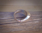 Mexican Sterling Silver Solid Dome Stacking Ring Size 9.25