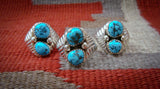 Navajo Silver Turquoise Ring Size 8.5