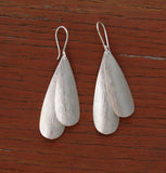 Sterling Silver Minimalist Karen Hill Tribe Satin Dangle Earrings