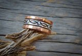 Copper Ring, Navajo Sterling Silver Copper Stacking Ring