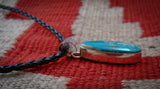 Turquoise Pendant, Turquoise Sterling Silver Pendant Navajo