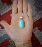 Silver Navajo Turquoise Pendant