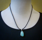 Native American Silver Turquoise Pendant