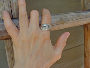 Karen Hill Tribe Silver Wide Band Ring