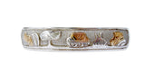 Native American 12KGF Sterling Silver Story Cuff Bracelet Navajo
