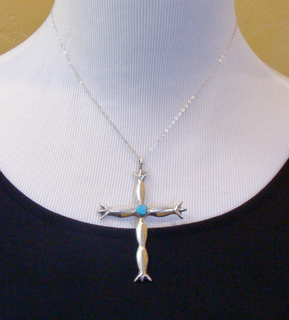Native Dragonfly Cross Necklace, Copper Art Jewelry Necklaces