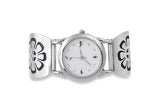 Men's Handmade Sterling Silver Hopi Sunface Silver Vintage Watch