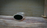 Unisex Sterling Silver Onyx Ring Size 9.75, Mexico 