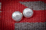 Navajo Sterling Silver Button Post Earrings 
