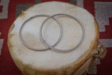 Native American Navajo Sterling Silver Rope Twist Bangle Bracelet