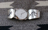 Men’s Sterling Silver Kokopelli Watch