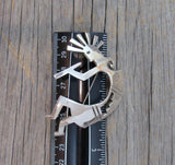 Native American Sterling Silver Large Kokopelli Brooch Pin