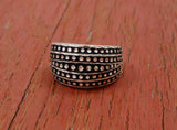 Sterling Silver Diamond Cut Right Hand Ring Band