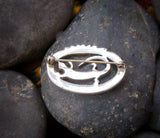 Native American Navajo Sterling Silver Gecko Brooch Pin