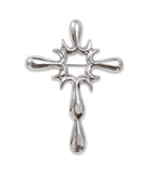 Large Navajo Silver Cross Pin/Pendant