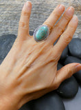 Women’s Silver Turquoise Ring Size 6