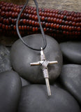 Handmade Native American Vintage Sterling Silver Cross