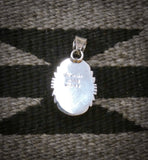Native American Handmade 12KGF Sterling Silver Labradorite Navajo Pendant
