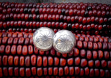 Navajo Sterling Silver Button Post Earrings