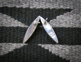 Native American Zuni Turquoise Onyx Multi Inlay Drop Earrings