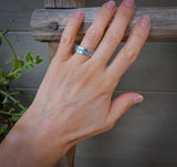 Native American Zuni Opal Band Ring Size 8 & 9.5