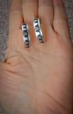 Vintage Hopi Sterling Silver Partial Hoop Earrings