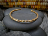 Navajo Heavy Gauge Bronze Cuff Wire Bracelet For Small Wrist