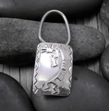 Native American Sterling Silver Kokopelli Yei Symbol Keychain