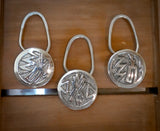 Native American Navajo Silver Round Concho Keychain