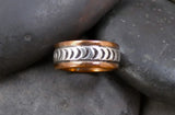 Navajo Heavy Gauge Copper Silver Band Ring Size 6, Size 8